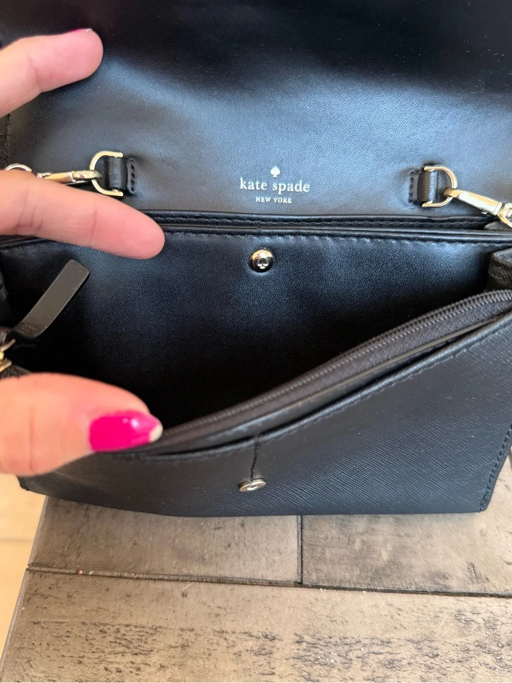 Kate Spade Kitty Cat Leopard Limited Edition Black Leather Calf Hair Crossbody